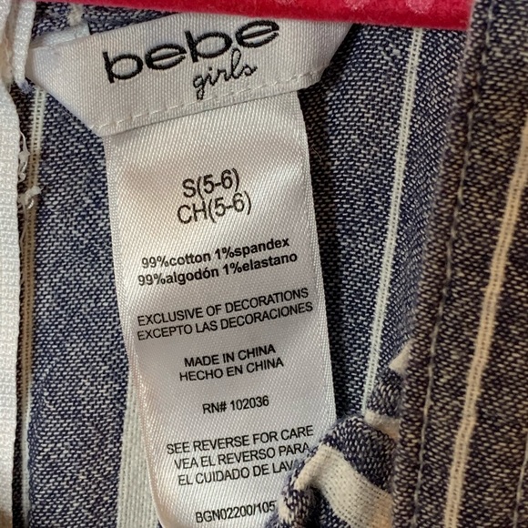 Bebe Girls Striped Tank Jumpsuit - Picture 11 of 11